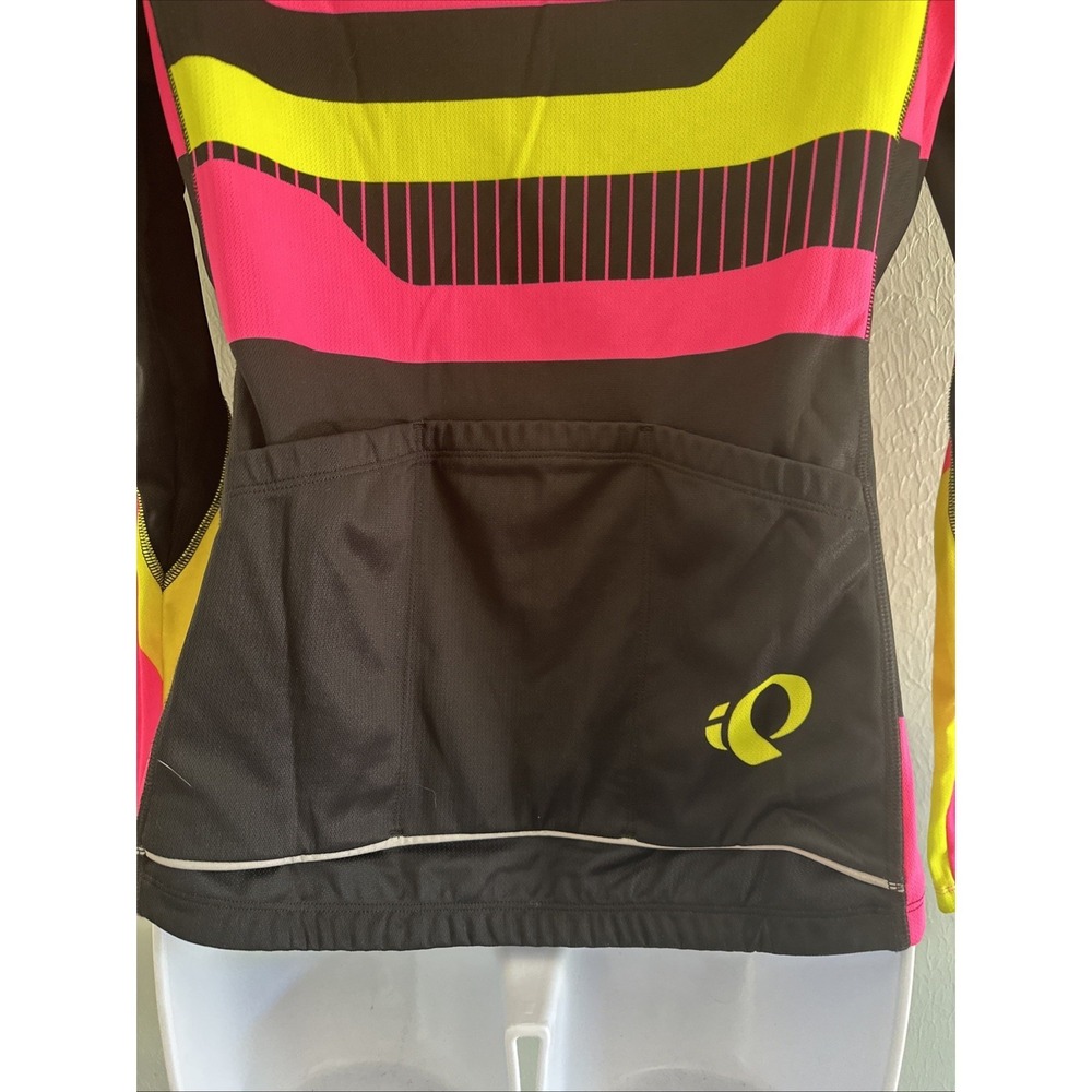 PEARL IZUMI Elite Thermal Cycling Biking Top Hot Pink Full Zip Long Sleeve Wm S - Picture 6 of 8